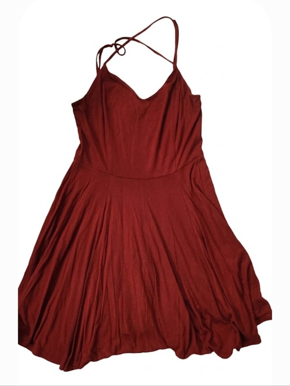 Forever 21 Women's Burgundy and Red Dress Size Medium